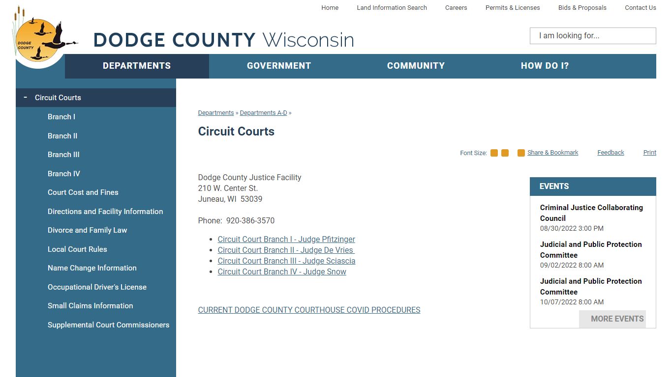 Circuit Courts | Dodge County, WI